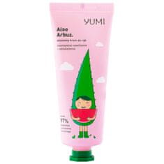 Yumi Hand cream Aloe & Watermelon - krém na ruce s vůní vodního melounu, Výrobek se vyznačuje bohatým a přírodním složením, 75ml