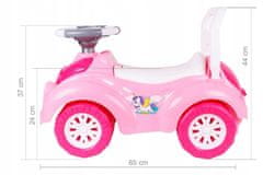 Lean-toys Car Ride-on 6658 Pink Sounds , Horn