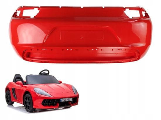 Lean-toys Zadní nárazník pro vozidlo YSA021 červený