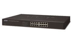 Planet GSW-1601 Switch 16x 10/100/1000, kov, rackmount, fanless