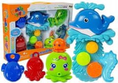 Lean-toys Koupelnová sada Dolphins Sea Animals Plast