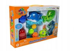 Lean-toys Koupelnová sada Dolphins Sea Animals Plast