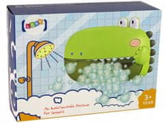 Lean-toys Hračka do vany mýdlové bubliny zelený dinosaurus