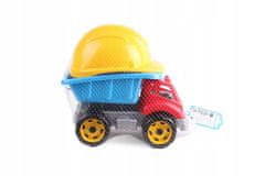 Lean-toys Plastová sklápěcí přilba pro malého stavitele 396