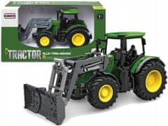 Lean-toys Traktor Green 1:24 Farmer Buldozer Gumová kola