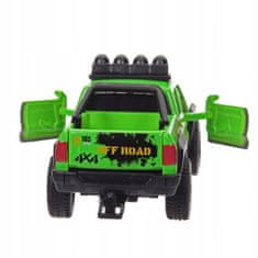 Lean-toys Terénní vozidlo se zeleným kovovým přívěsem Quad 51022