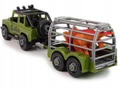 Lean-toys Auto Off-Road Transporter pro odšroubování DIY Green