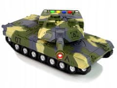 Lean-toys Vojenský tank 1:16 Camo Green Arrow Sound