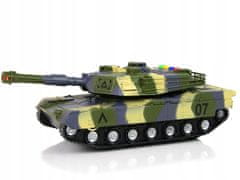 Lean-toys Vojenský tank 1:16 Camo Green Arrow Sound