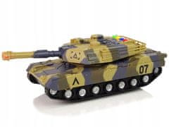 Lean-toys Vojenský Tank 1:16 Moro Hnědý Zvuk Střely