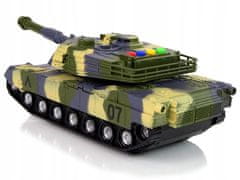 Lean-toys Vojenský tank 1:16 Camo Green Arrow Sound