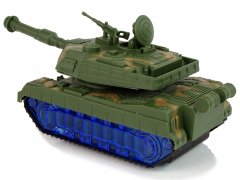 Lean-toys Vojenský Tank Na Camo Baterie Zvuk Led Sky