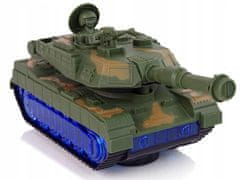 Lean-toys Vojenský Tank Na Camo Baterie Zvuk Led Sky