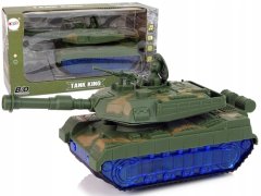 Lean-toys Vojenský Tank Na Camo Baterie Zvuk Led Sky