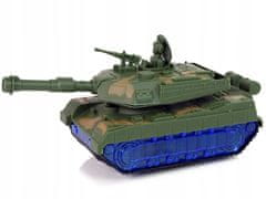 Lean-toys Vojenský Tank Na Camo Baterie Zvuk Led Sky