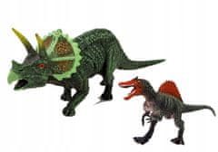 Lean-toys Sada postaviček dinosaurů Spinosaurus, Triceratops