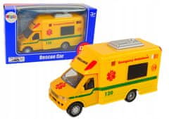 Lean-toys Auto Záchranné Vozidlo Policejní Hasičský Jednotka