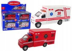 Lean-toys Auto Emergency Vehicle Ambulance Třecí pohon 2K