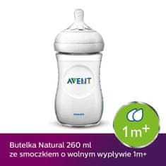 Avento Láhev Philips Avent Natural 260 ml 1m+ s antikolikovou úpravou SCF030/17