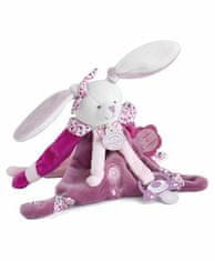 Kraftika Doudou hračka s úchytem na dudlík králíček 17 cm