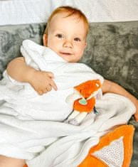 Kraftika Doudou fleecová dětská deka s plyšákem lišky 70x100 cm