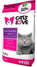 NATIVIA Cat´s love Castrated kompletní krmivo pro kočky 1,5Kg