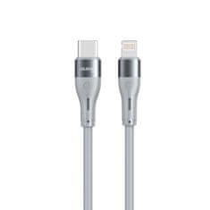 MobilPouzdra.cz USB-C / Lightning kabel datový DUDAO L6H 65W šedý