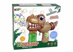 Lean-toys Dinosaur Bubble Machine Brown Liquid