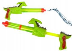 Lean-toys Vodní pistole 40 cm Dinosaur Green Garden Fun