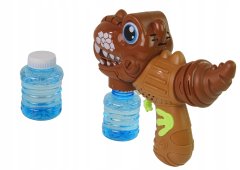 Lean-toys Dinosaur Bubble Machine Brown Liquid