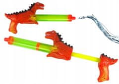 Lean-toys Vodní pistole 40 cm Dinosaur Red Toy O