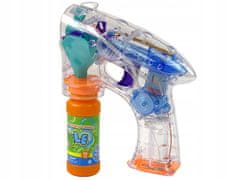 Lean-toys Pistole na mýdlové bubliny Automatické kapaliny