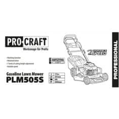 Procraft PLM505S Benzínová sekačka s pojezdem 4v1 51cm