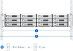 Synology Rail Kit Sliding RKS-02 (posuvné ližiny) pro Rackové modely NAS