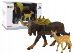 Lean-toys Sada 2 figurek Figurka lesních zvířátek z losa srnce