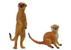 Lean-toys Sada 2 figurek Surikaty Meerkat Animals Saints