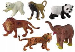 Lean-toys Sada 6 figurek Wild Safari Animals T Figure