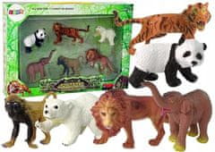 Lean-toys Sada 6 figurek Wild Safari Animals T Figure