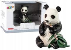 Lean-toys Velká sběratelská figurka pandy s bambusem