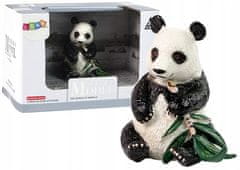 Lean-toys Velká sběratelská figurka pandy s bambusem