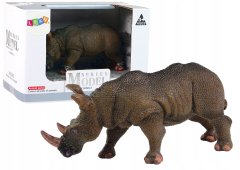 Lean-toys Velká sběratelská figurka zvířátka nosorožce Santa