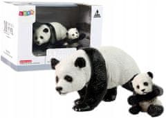 Lean-toys Sada 2 pandových figurek s mládětem Panda Animals Saints