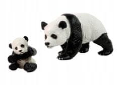 Lean-toys Sada 2 pandových figurek s mládětem Panda Animals Saints