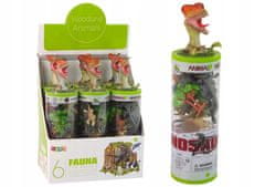 Lean-toys Sada 12 figurek dinosaurů v tubě