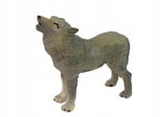 Lean-toys Sada figurka Šedý Vlk Zvířata