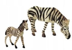 Lean-toys Sada figurek zvířat Afrika hroch zebra