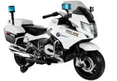 Lean-toys Bateriový motor BMW R1200 Police bílá