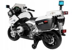 Lean-toys Bateriový motor BMW R1200 Police bílá