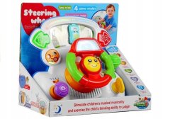 Lean-toys Vzdělávací volant Interaktivní zvuky Světlo