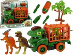 Lean-toys Transportér Dinosaur Truck na demontáž Zie